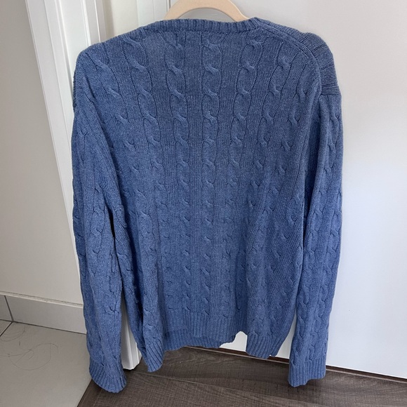 POLO RALPH LAUREN BLUE SWEATER - Picture 4 of 5